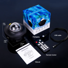 Проектор звездного неба Галактика с пультом и колонкой Bluetooth AND 991 Звездный проектор-ночник (AND991-AV)
