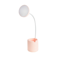 Лампа настольная Risalux сенсорная, LED, 6 Вт, USB, АКБ, 3 режима, белый, 9х9х41 см (RISA60-AV)