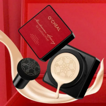 Кушон для лица + спонжик Beauty Linasi Red O`CHEAL, Натуральный оттенок / Тональный крем / Крем пудра (SPF22-AV)