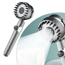 Душевая лейка массажная 4в1 Shower Head 360° кнопка выключения воды, 3 режима, массажные шипы (NN2554-AV)