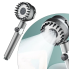 Душевая лейка массажная 4в1 Shower Head 360° кнопка выключения воды, 3 режима, массажные шипы (NN2554-AV)