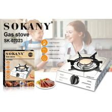 Газовая плита с одной конфоркой, Портативная плита для кемпинга Sokany SK-07023 (SK07023-AV)
