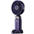 Портативный вентилятор Mini fan XL-880 диаметр 9 см с подставкой для телефона и дисплеем синий (XL880-AV)