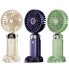 Портативный вентилятор Mini fan XL-880 диаметр 9 см с подставкой для телефона и дисплеем синий (XL880-AV)