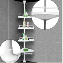 Угловая полка стеллаж для ванной комнаты из 4 полок Multi Corner Shelf (Corner-AV)