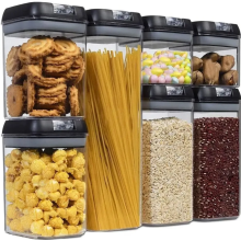 Набор контейнеров для еды FOOD Storage Container Set на защелках с уплотнителем из 7 предметов (FOOD77-AV)