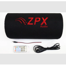 Качественный автомобильный активный сабвуфер ZPX Audio ZX-10Sub Original 1000W со встроенным усилителем "труба" + Bluetooth + Пульт (ZPX10-AV)