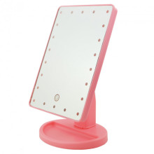 Сенсорное настольное зеркало для макияжа UTM Magic Makeup с LED подсветкой Pink