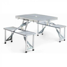Туристический складной стол трансформер NNS для пикника на дюралюминиевой основе