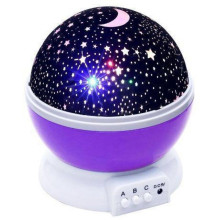 Ночник звездное небо Star Master NEW  6 режимов работы от USB и батареек Фиолетовый