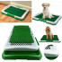 Туалет для собак Puppy Potty Pad из экологически чистых материалов 47х34 см Зелёный с серым