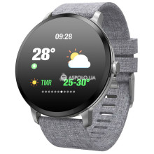 Водонепроницаемые фитнес часы Smart Life v11 Original Grey