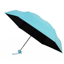 Зонт складной SUNROZ Pill Box Umbrella с футляром Голубой