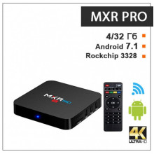 Многофункциональная смарт-приставка TV Box MXR PRO 4Гб/32Гб Android 7.1 + Wi-Fi + HDMI + USB + Пульт д/у
