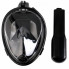 Инновационная маска для снорклинга подводного плавания Easybreath размер S/M Черный