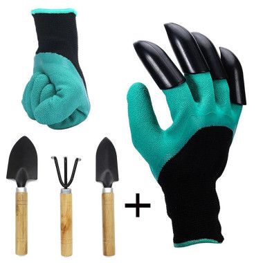 Садовые перчатки Garden Gloves с пластиковыми когтями