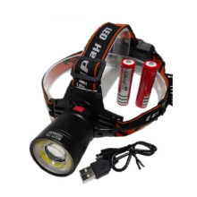 Фонарь налобный светодиодный LED фонарик аккумуляторный (18650) Police BL-8027 Original диод T-6 + COB с Зумом