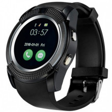 Смарт часы умные часы Smart Watch с тремя экранными циферблатами Чёрные (V8)