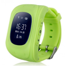 Детские смарт часы телефон Smart Baby Watch Q50 с GPS трекером Салатовые