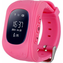 Детские смарт часы телефон Smart Baby Watch Q50 с GPS трекером Розовые