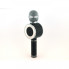 Детский беспроводной аккумуляторный караоке микрофон Wster с колонкой Bluetooth 24 см Чёрный (WS-668)