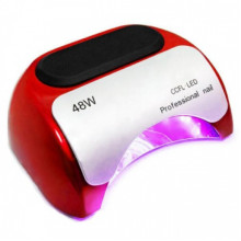 Гибридная ультрафиолетовая LED лампас таймером светодиодная UV Lamp 48 Вт сушилка для маникюра и педикюра Красная