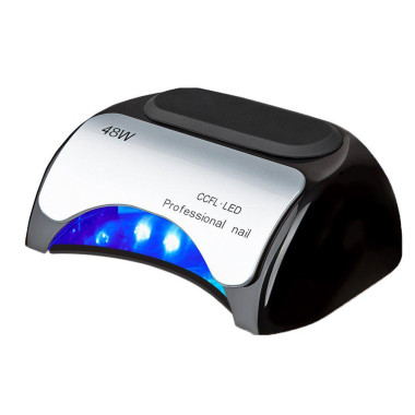 Гибридная ультрафиолетовая LED лампас таймером светодиодная UV Lamp 48 Вт сушилка для маникюра и педикюра Черная