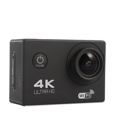 Экшн камера DVR спортивная Wi-Fi 4K Ultra HD видео SPORT аквабокс для съёмки под водой плюс набор креплений Чёрная (S2)