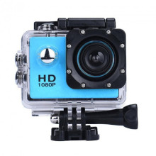 Экшн камера HD Action A7 1080P с аквабоксом в комплекте и набором креплений спортивная водонепроницаемая Blue