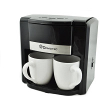 Капельная кофеварка на 2 чашки DOMOTEC MS-0708 ORIGINAL (чашки в комплекте) Черная