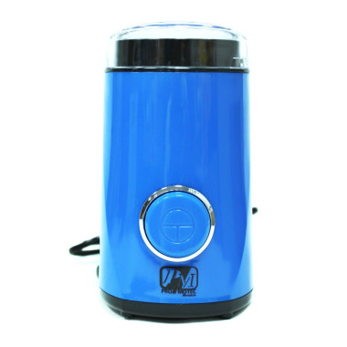Кофемолка электрическая кухонная с ножами из нержавающей стали Promotec Original PM-596 50г 200 Вт Blue