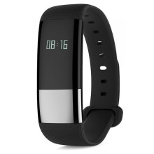 Фитнес браслет трекер умные часы Smart Band Чёрный с серебристым (M4)
