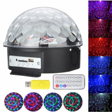 Светодиодный LED диско шар Crystall с встроенной колонкой цветомузыка с подсветкой + Пульт и Флешка