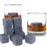 Камни для виски Whiskey Stones с мешочком в подарочной коробке 9 шт