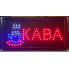 Вывеска светодиодная торговая Contour LED табличка реклама КАВА (КОФЕ) на украинском языке 48х25 см