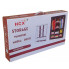 Шкаф для вещей тканевый раскладной на три секции HCX (ART-88130) 130х45х175 см Коричневый
