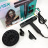 Фен VGR V-427 BLACK — 1900 Вт, 3 насадки, диффузор, ионизация (VGR427-AV)