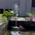 Плавучий садовый фонтан с солнечной панелью и разными насадками Solar Fountain, черный (5204GR-AV)