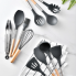 Силиконовый кухонный набор принадлежностей Kitchen Stuff, 12 предметов, черный (KIT1224-AV)