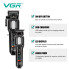 Машинка для стрижки VGR V-600 BLACK, 6 насадок, LED-дисплей, черная (VGRV600Black-AV)