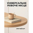 Журнальный приставной стол металлический в стиле лофт 60 см, белый каркас, столешница светлое дерево (HF2160-AV)