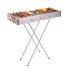 Портативный мангал с решеткой 80×78×30 см BARBECUE TRAY 770SS, серебристый (770SS-AV)