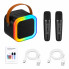 Караоке-система K12 с двумя микрофонами, Bluetooth, черная (BLK12-AV)