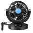 Автомобильный мини-вентилятор FAN F15, двойной, с вращением на 360°, от USB (NFAN15-AV)