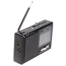 Радиоприемник Golon RX-323-Pro TF/USB/miniUSB с фонариком и аккумулятором 1000mAh Черный (VK-1722)