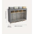 Тканевый шкаф с деревянным каркасом для одежды и обуви SHKF-01 200×45×170 см, серый (SHKF01-AV)