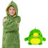 Детский плед-толстовка Huggle Hoodie «Лесное приключение», зеленый (HHG02-AV)