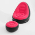 Надувное кресло с пуфиком 2 в 1 Air Sofa, 116×98×83 см, до 100 кг, черное (6819-AV)