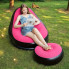 Надувное кресло с пуфиком 2 в 1 Air Sofa, 116×98×83 см, до 100 кг, черное (6819-AV)