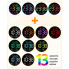 Цифровые настенные LED-часы 6695R RGB с ночником и пультом управления (6695R-AV)